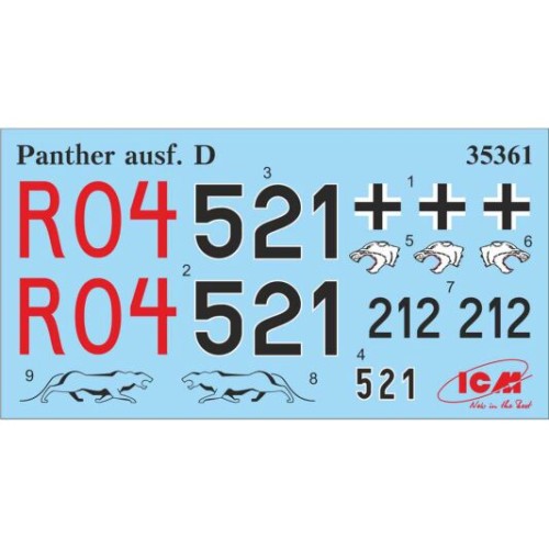 Бронетехніка та артилерія ICM35361 Pz.Kpfw. V Panther Ausf.D
