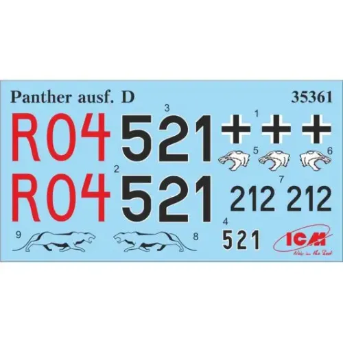 Бронетехніка та артилерія ICM35361 Pz.Kpfw. V Panther Ausf.D