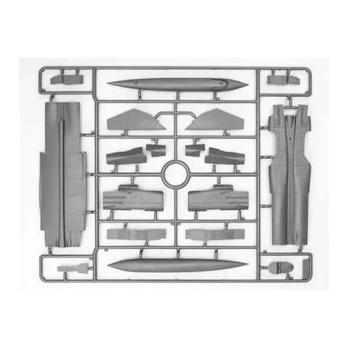 Збірна модель літака Збірна модель 1:72 Літак МіГ-25 RBT ICM72172 1:72