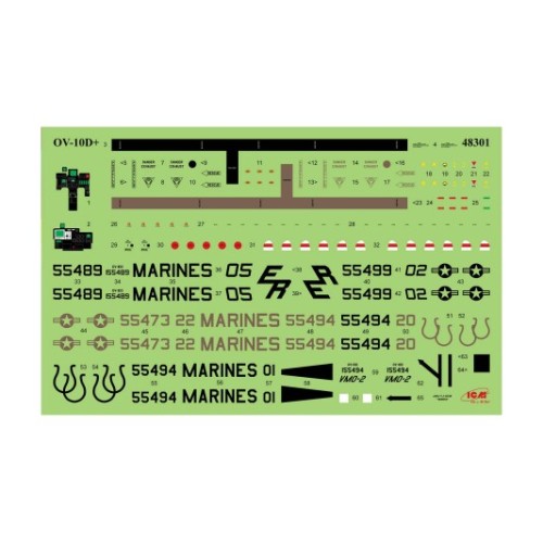 Сборная модель самолета Сборная модель 1:48 Самолет OV-10D+ Bronco ICM 48301 1:48