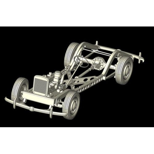 Бронетехніка та артилерія Збірна модель 1:35 Німецький легковий автомобіль Адмірал Кабріолет з фігурами (Друга світова війна) ICM 35471