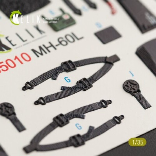 Декалі MH-60L Black Hawk 3D декаль інтер'єр для комплекту Kitty Hawk 1:35 KELIK K35010