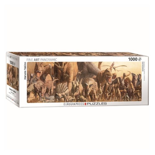 2D Пазли Пазл Eurographics Динозаври Харуо Такіно, 1000 елементів панорамний