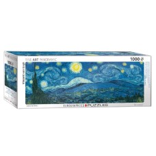 Пазл Eurographics Зоряна ніч. За мотивами Ван Гога, 1000 елементів панорамний