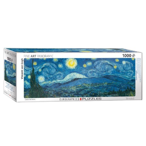 2D Пазли Пазл Eurographics Зоряна ніч. За мотивами Ван Гога, 1000 елементів панорамний