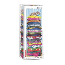 Пазл Eurographics Пухнастий кіт на подушках, 1000 елементів панорамний