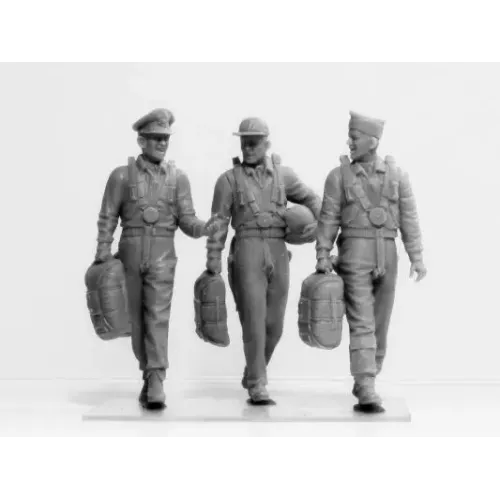 Сборная модель 1:32 Фигуры пилоты ВВС США (1941-1945) ICM 32104