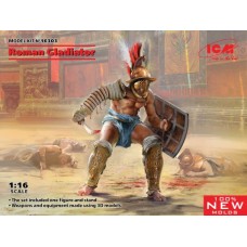 Сборная модель 1:16 Фигура Римский гладиатор ICM 16303