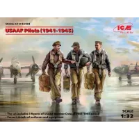 Сборная модель 1:32 Фигуры пилоты ВВС США (1941-1945) ICM 32104