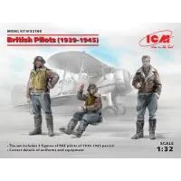 Сборная модель 1:32 Фигуры Британские лётчики (1939-1945) ICM 32105