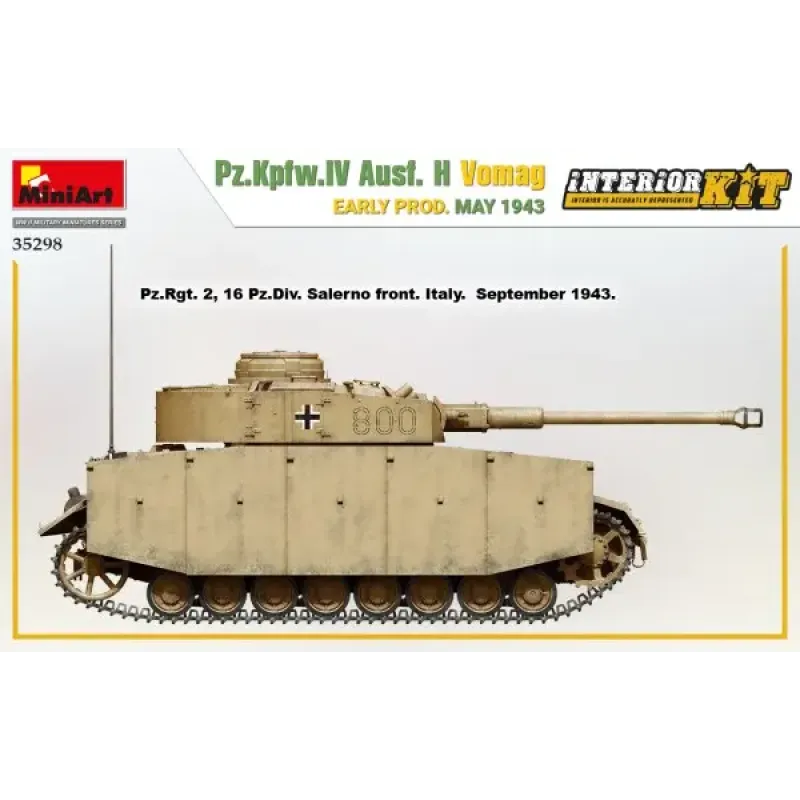 Танк Pz.Kpfw.IV Ausf. H Vomag. (Раннего производства с интерьером) Май 1943 г.