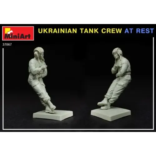 Збірна модель 1:35 Фігури український танковий екіпаж на відпочинку Miniart 37067
