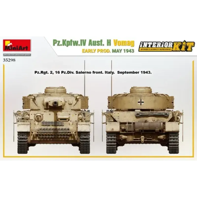 Танк Pz.Kpfw.IV Ausf. H Vomag. (Раннего производства с интерьером) Май 1943 г.