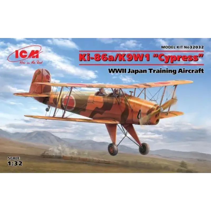 Збірна модель літака Збірна модель 1:32 Японський навчальний літак Ki-86a:K9W1 "Cypress" ICM 32032 1:32