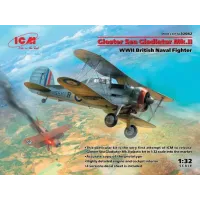 Збірна модель 1:32 Британський винищувач Gloster Sea Gladiator Mk.II ICM 32042