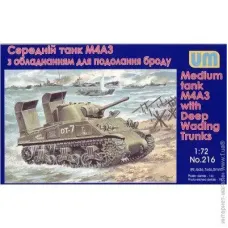 Средний танк M4А3 с оборудованием для преодоления брода (UM216) Масштаб:  1:72