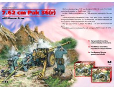 ICM35801 7,62cm Pak 36r gun with German crew