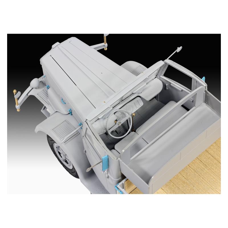 Збірна модель Збірна модель-копія Revell Вантажна машина Büssing 8000 S13 з причепом рівень 5 масштаб 1:24