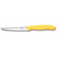 Ніж для стейка та піци Victorinox Swiss Classic 11см хвил жовт 6.7238.C1
