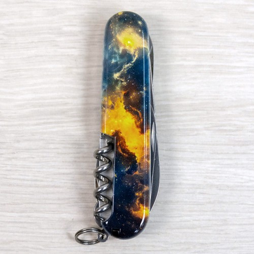 Швейцарский складной нож 91мм Victorinox CLIMBER UKRAINE 1.3703.3.T3210pw