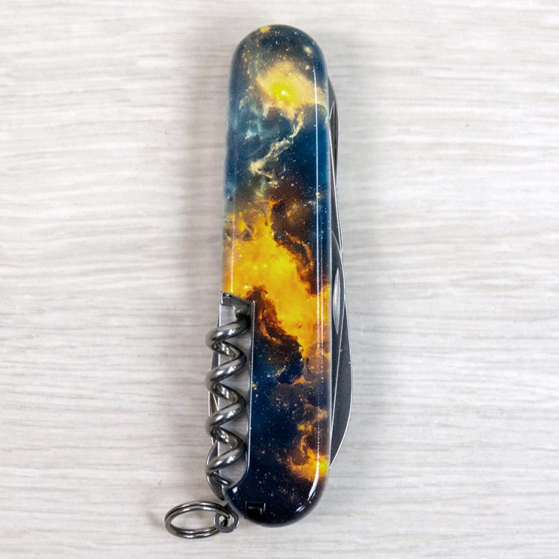 Швейцарский складной нож 91мм Victorinox CLIMBER UKRAINE 1.3703.3.T3210pw