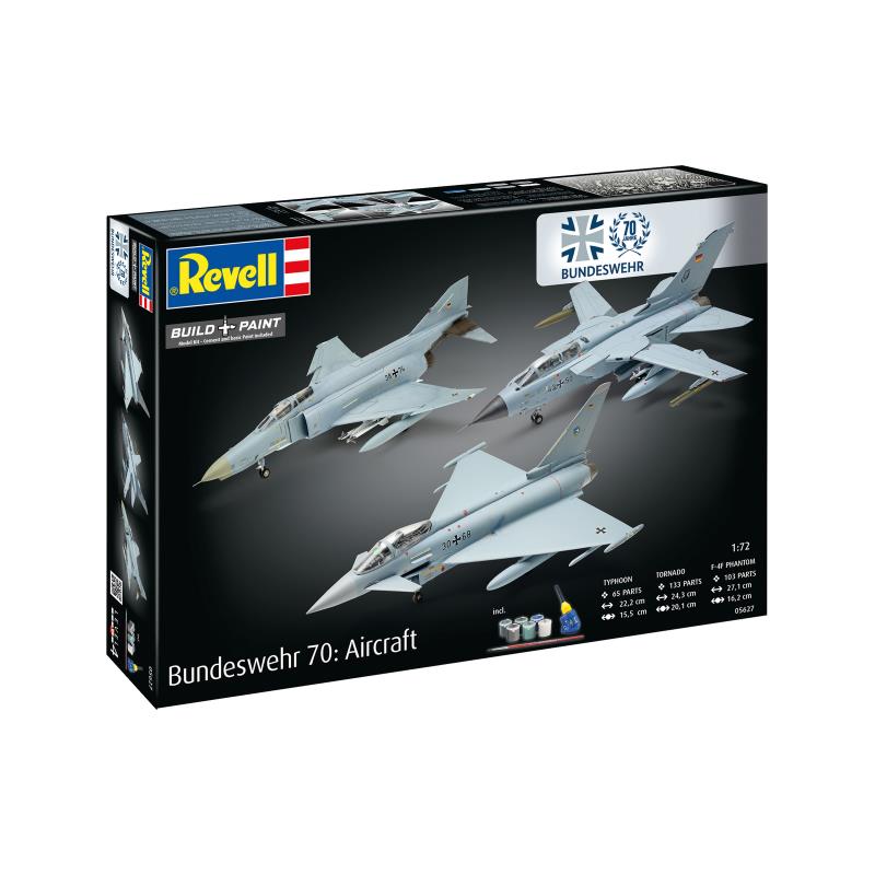 Збірна модель Збірна модель-копія Revell набір до 70 річниці ВПС Німеччини 3 літаки, рів 5, м: 1:72