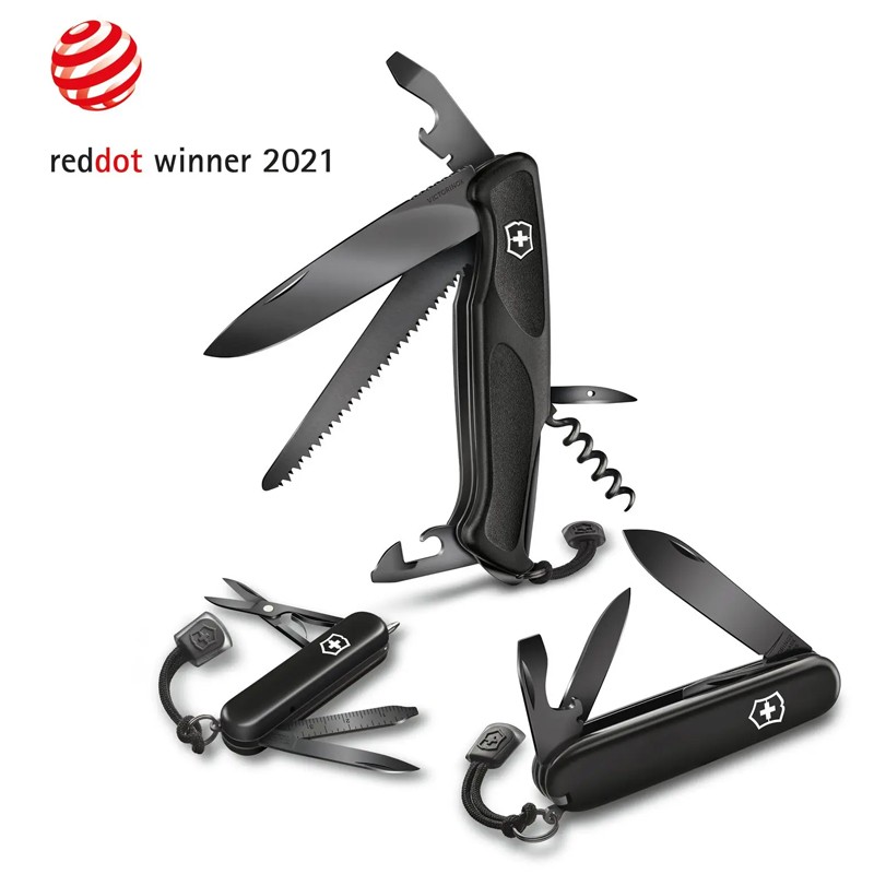 Швейцарский складной нож 130 мм Victorinox RANGER 55 GRIP Onyx Black 0.9563.C31P