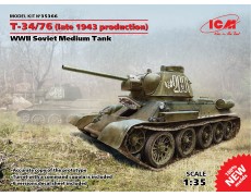 Середній танк Т-34/76 (випущений наприкінці 1943 р.) (ICM 35366)