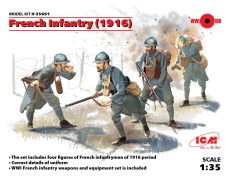  1:35 фігур Французької піхоти (1916 рік) ICM35691