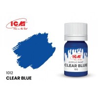 Акриловая краска Clear Blue : Прозрачный синий ICM1012