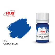 Акриловая краска Clear Blue : Прозрачный синий ICM1012
