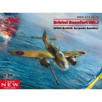 Сборная модель 1:48 Британский самолет Bristol Beaufort Mk.I ICM 48310