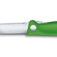 Складаний ніж для пікніка Victorinox SWISS CLASSIC 11см хвил зелен 6.7836.F4B