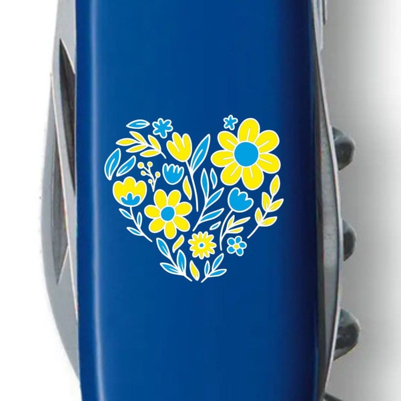 Швейцарский складной нож 91мм Victorinox SPARTAN UKRAINE 1.3603.2_T1246u