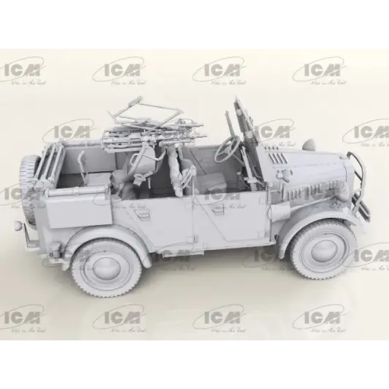 Немецкий автомобиль le.gl.Einheits-Pkw Kfz.4 с пулеметами MG-34 (Zwillingssockel 36)