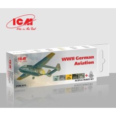 Набор акриловых красок Немецкой авиации Второй мировой войны ICM3014