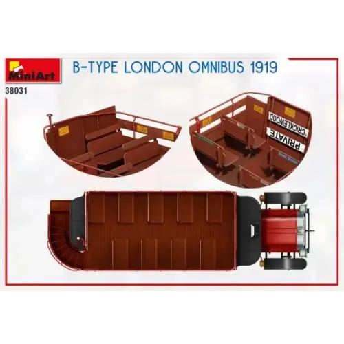 Сборная модель 1:35 Лондонский омнибус типа B 1919 года МиниАрт 38031