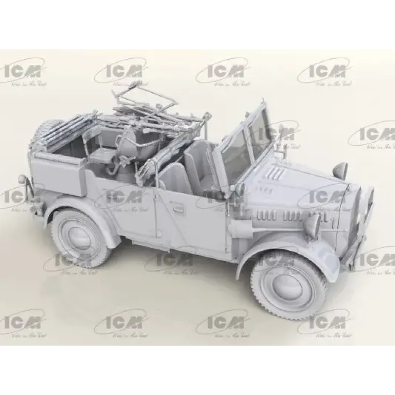 Немецкий автомобиль le.gl.Einheits-Pkw Kfz.4 с пулеметами MG-34 (Zwillingssockel 36)