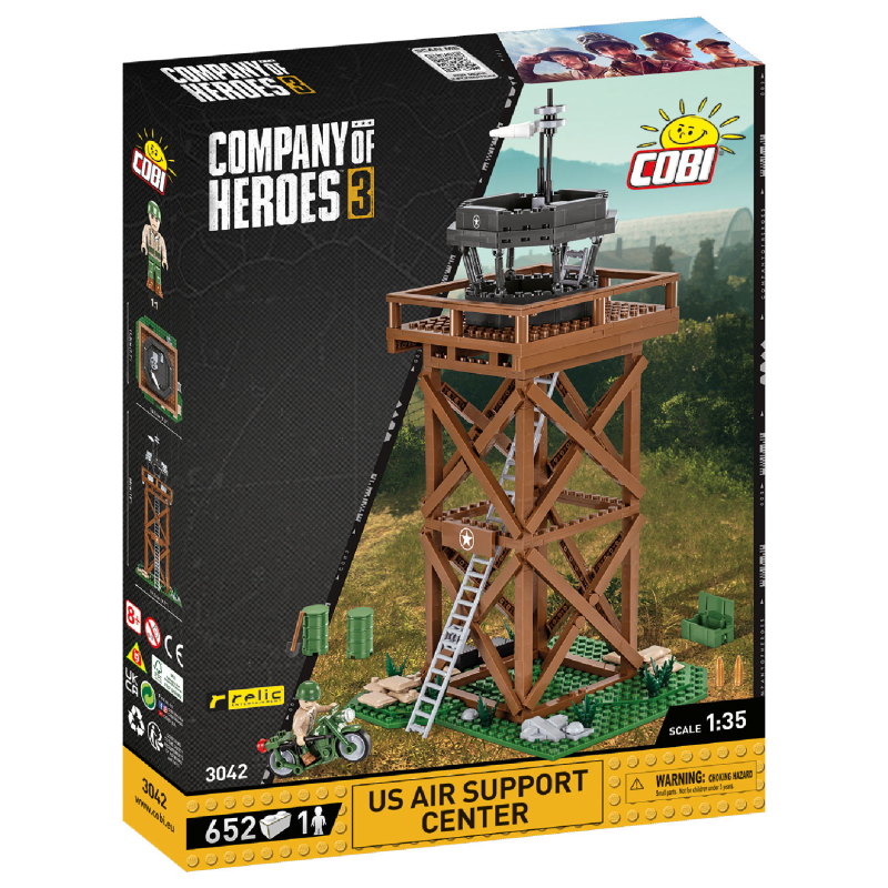 Конструктор COBI Company of Heroes 3 USA Центр Авіапідтримки, 652 деталі