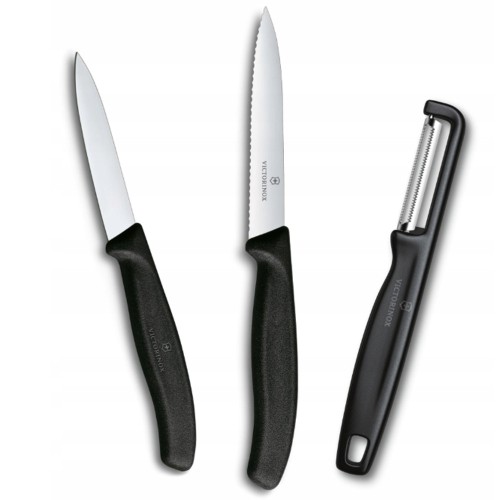 Набір для чищення овочів Victorinox Swiss Classic 3шт чорн 6.7113.33