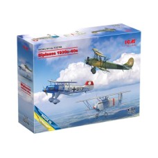 Сборные модели бипланов 1930-1940-х годов (Не-51A-1, Ki-10-II, U-2:Po-2VS)