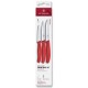 Набір ножів для чищення овочів Victorinox Swiss Classic 3 ножа черв 6.7111.34C1