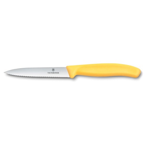 Ніж для овочів Victorinox Swiss Classic 10см хвил жовт 6.7738.C1
