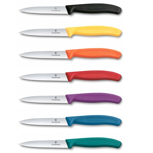 Ніж для овочів Victorinox Swiss Classic 10см хвил жовт 6.7738.C1