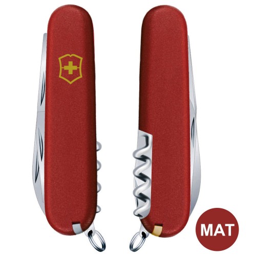 Складаний ніж Victorinox SPARTAN MAT червоний матовий лак з жовт.лого 1.3603.M0008p