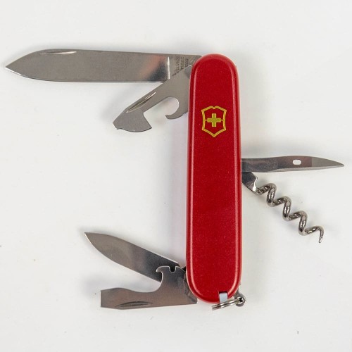 Складаний ніж Victorinox SPARTAN MAT червоний матовий лак з жовт.лого 1.3603.M0008p