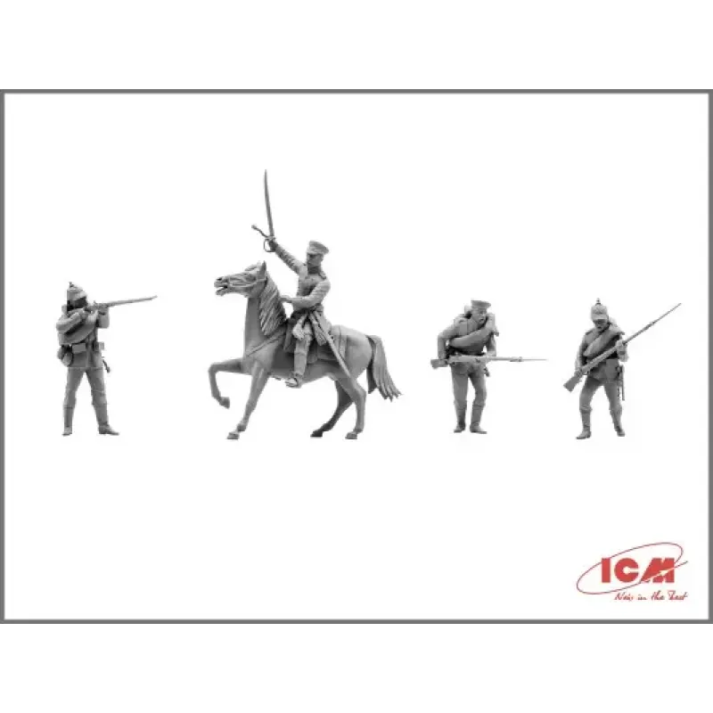 Збірна модель 1:35 Фігури Прусська лінійна піхота (1870-1871) ICM 35012