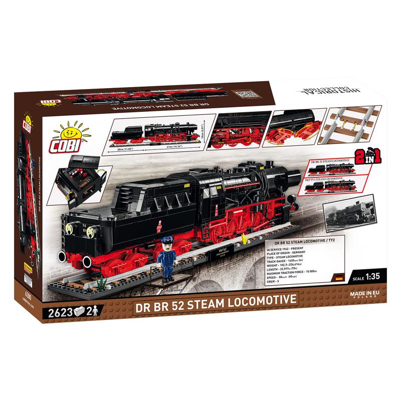 Конструктор COBI Локомотив DRB Class 52 Ексклюзивний набір масштаб 1:35, 2623 деталей