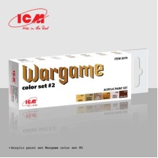 Набор акриловых красок для Wargame #2 ICM 3079