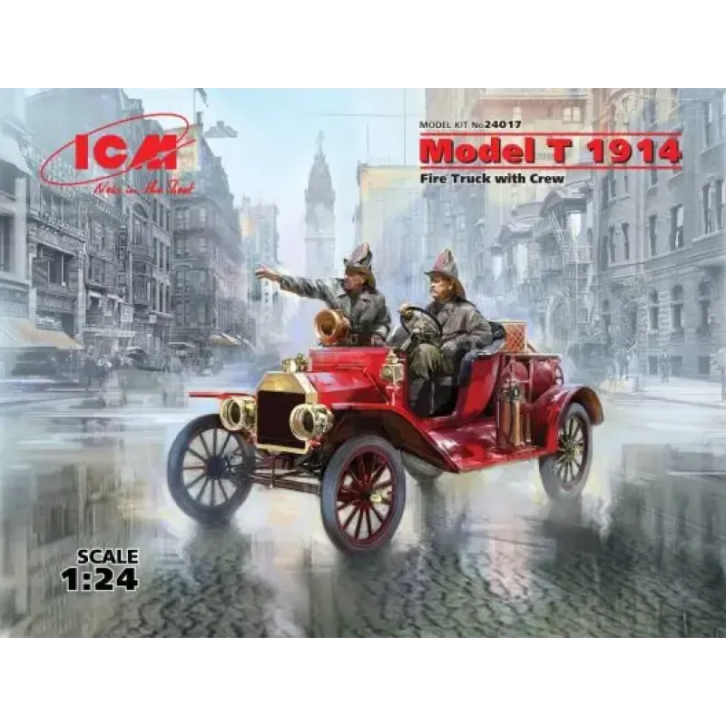 Збірна модель 1:24 Пожежний автомобіль з екіпажем T 1914 ICM 24017